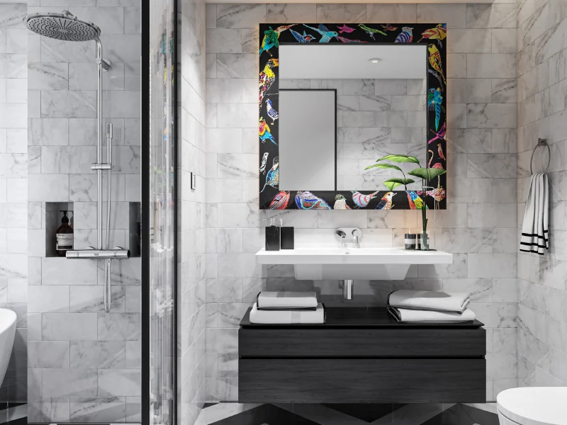 Urban Calm Contemporary Bathroom Interior Design
